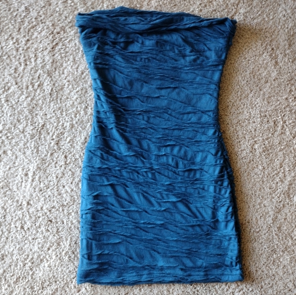 Princess Polly Cecile Strapless Mini Dress Blue Size 2